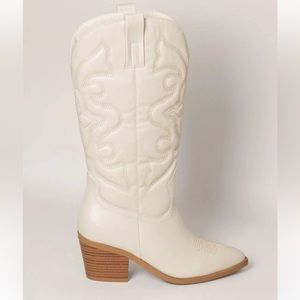 COPY - SHEIN Cream Western Boot